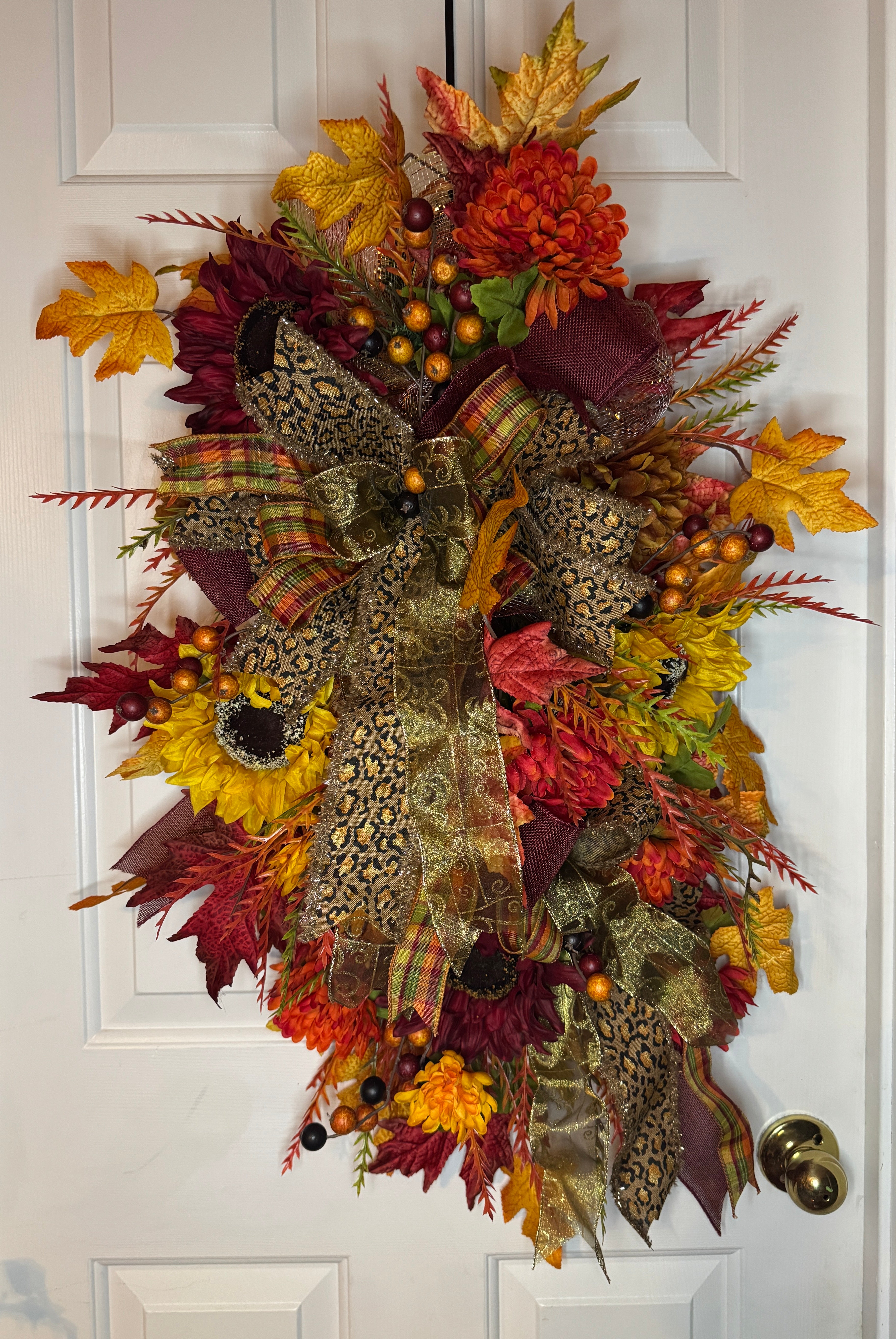 Autumn Sunflower Wreath