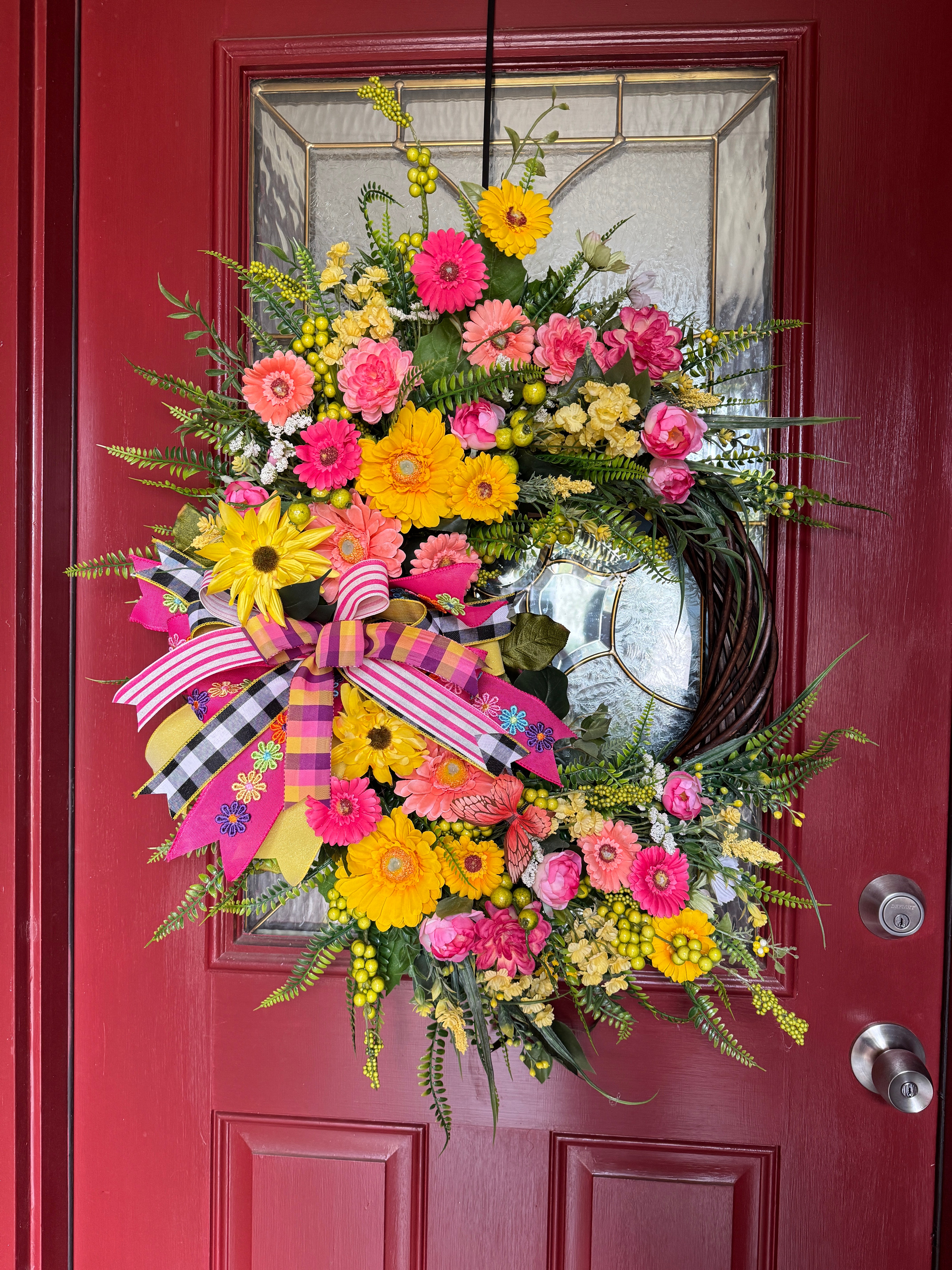 Gerbera Daisy Spring and Summer Wreath
