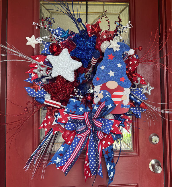 Patriotic July4th Wreath