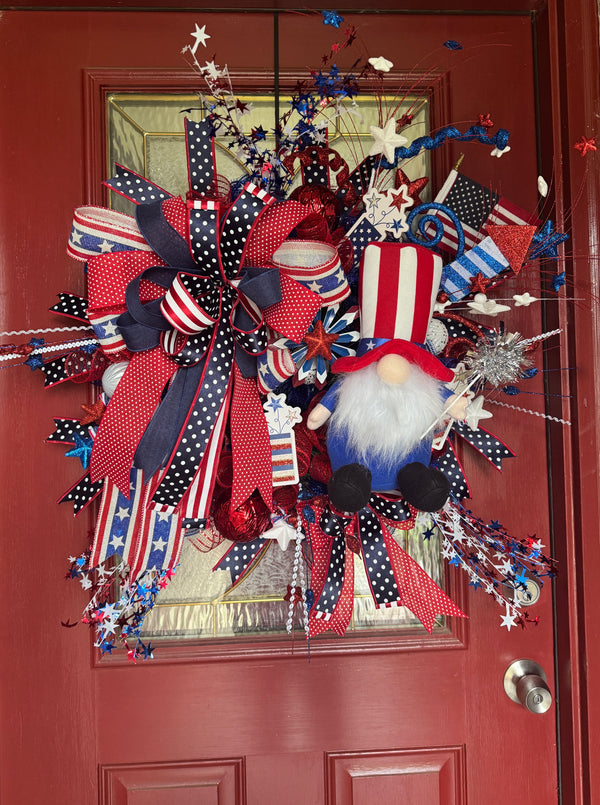 Patriotic July 4th Wreath
