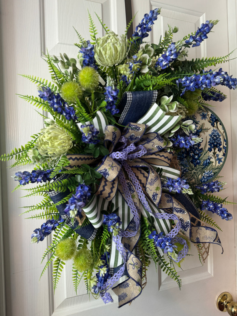 Bluebonnet Spring and Summer Wreath