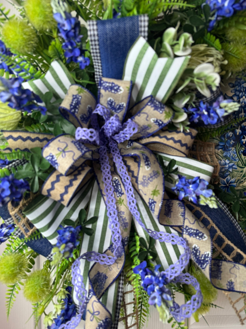Bluebonnet Spring and Summer Wreath