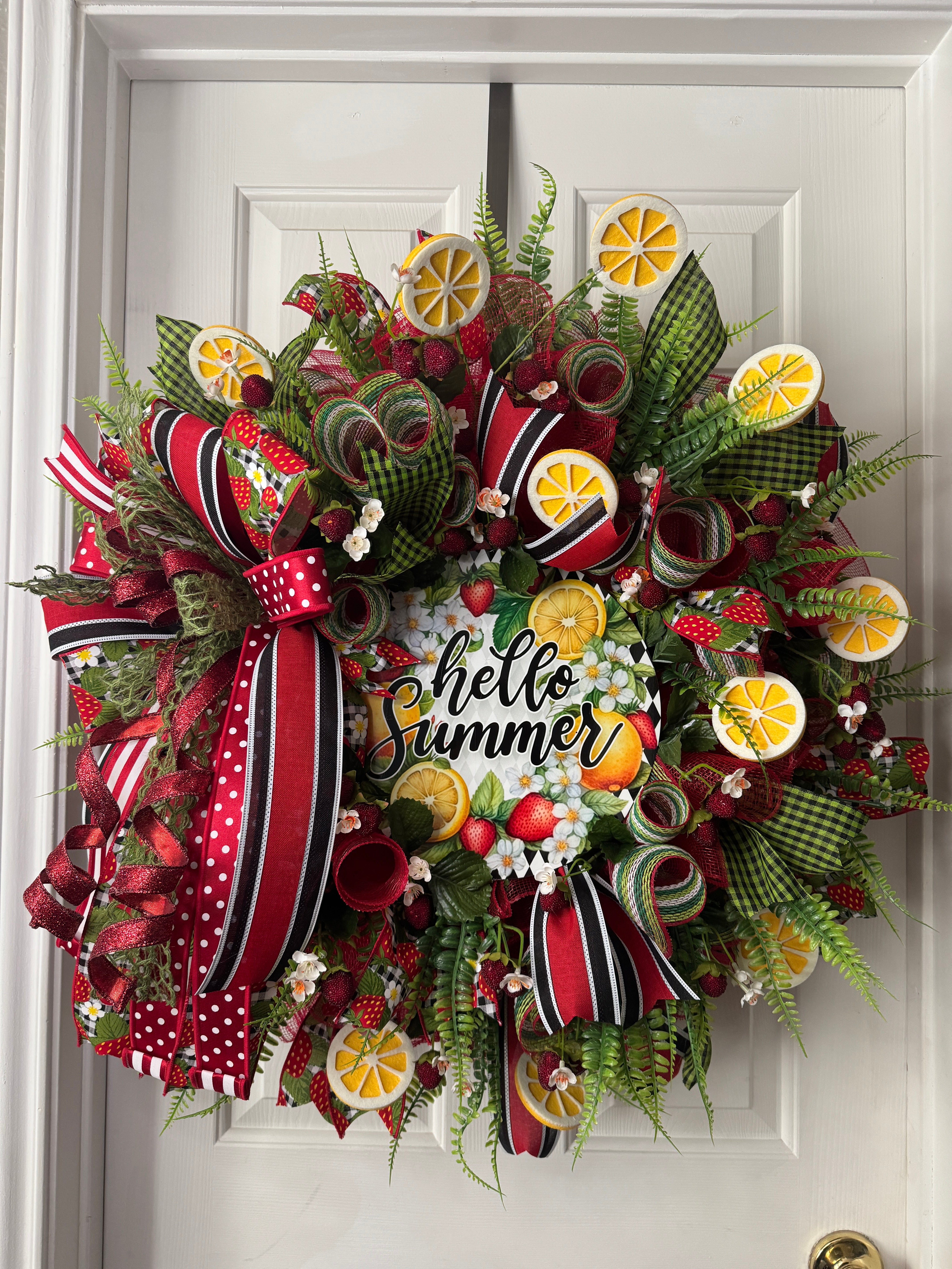 Strawberry Lemon Summer Wreath