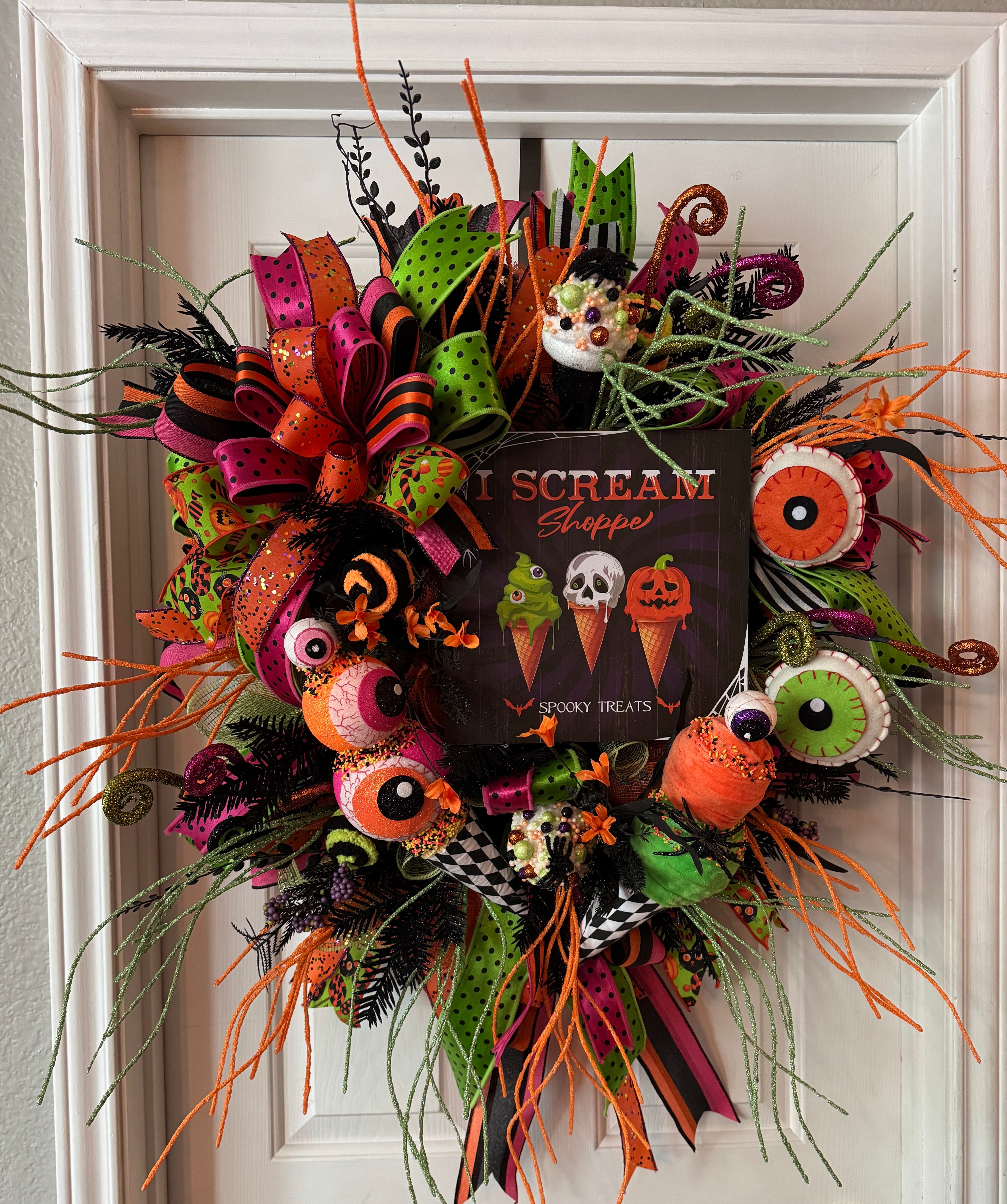 Ice Scream Halloween Wreath