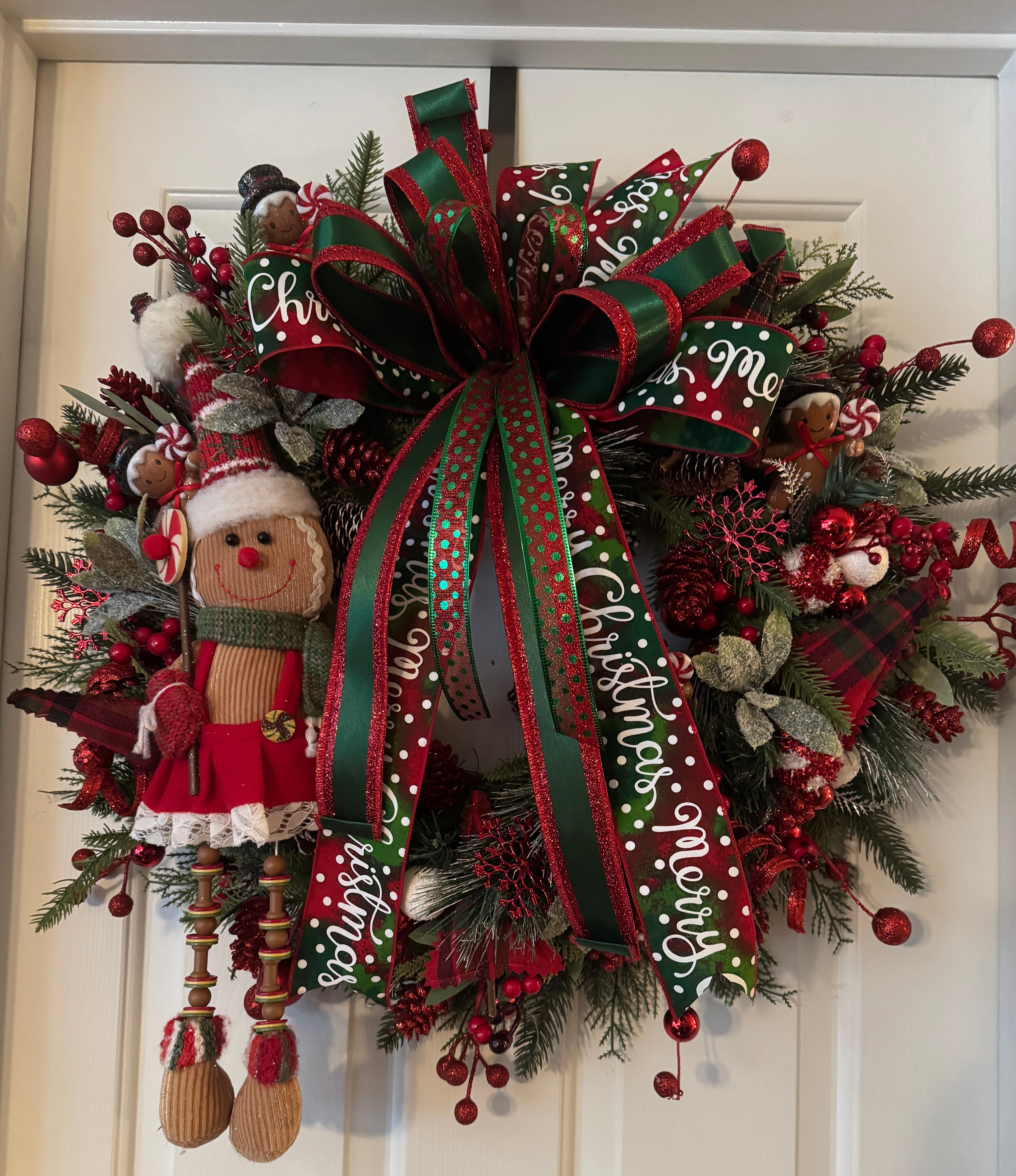 Gingerbread Man Christmas Wreath