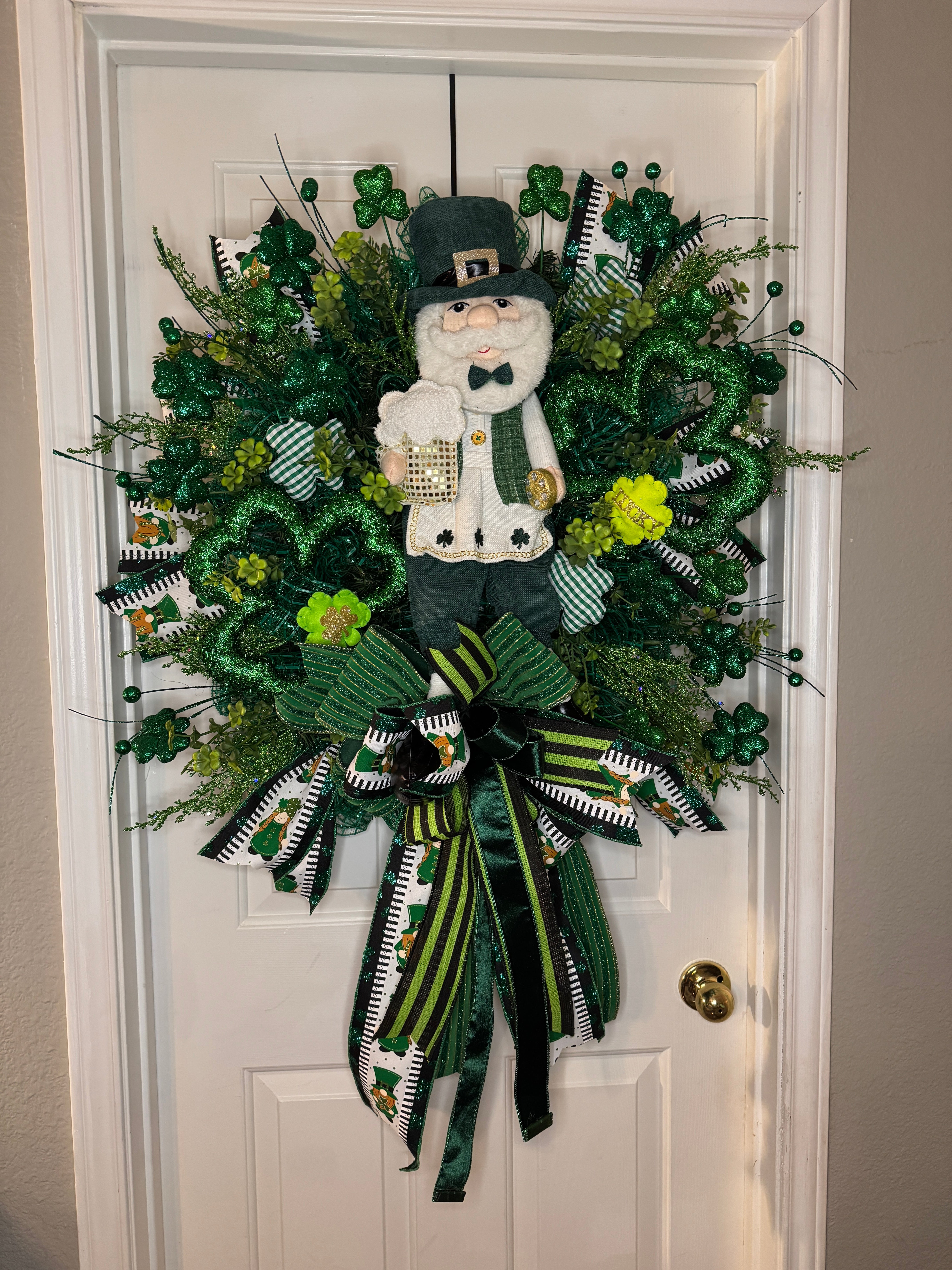 St. Patrick's Day Leprechaun Wreath