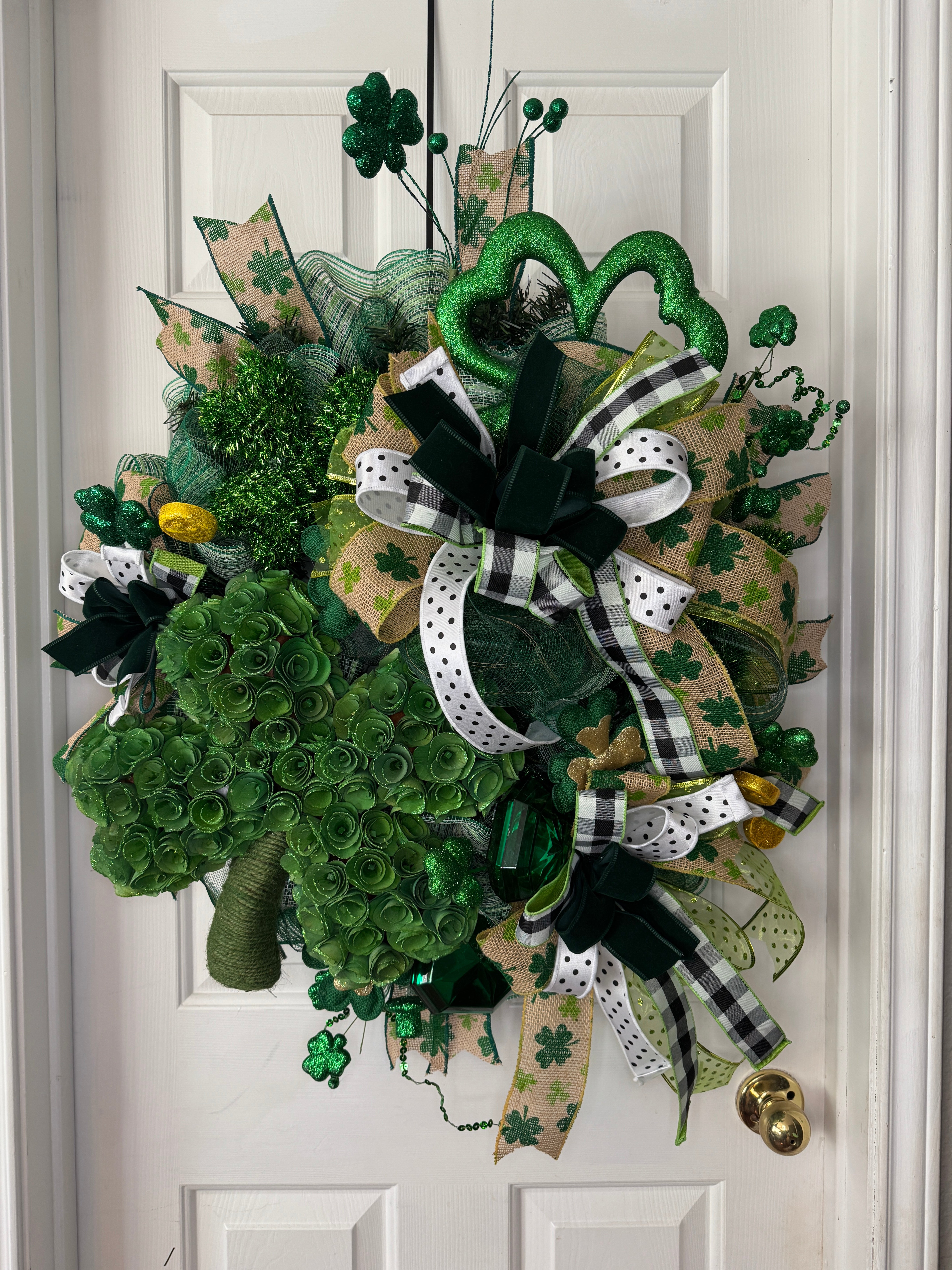 St Patrick's Day Shamrock Wreath